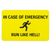 Flexibles Foto Magnet - LASSEN SIE WIE HELL! (Horizontal)