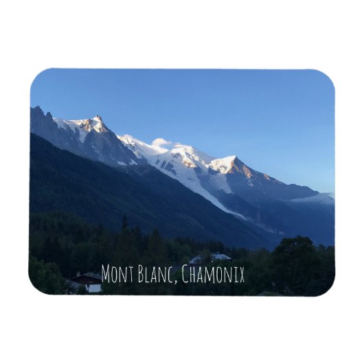 Flexibles Foto Magnet Mont Blanc chamonix (Horizontal)