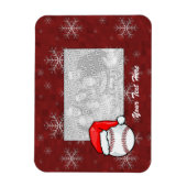 Flexibles Foto Magnet - Santa Baseball (Vertikal)