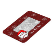 Flexibles Foto Magnet - Santa Baseball (Linke Seite)