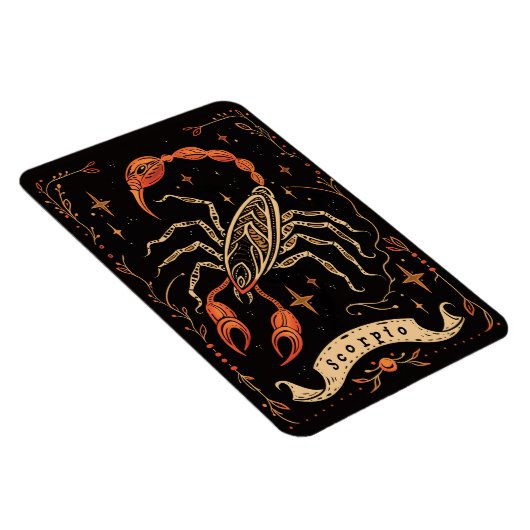 Flexibles Foto Magnet Scorpio Celestial Zodiac Art (Rechte Seite)