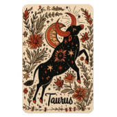 Flexibles Foto Magnet Taurus Celestial Zodiac Art (Vertikal)