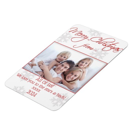 Flexibles Magnet für Weihnachts-Fotokarten (Linke Seite)