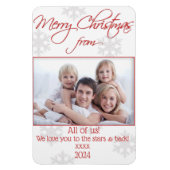 Flexibles Magnet für Weihnachts-Fotokarten (Vertikal)