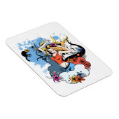 Flexibles Magnet mit tanzendem Girl-Image (Rechte Seite)