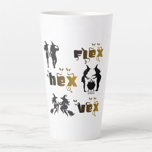 Flexing Hexing und Vexing Latte Tasse (Vorderseite)