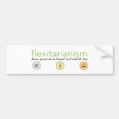 Flexitarian-Autoaufkleber Autoaufkleber (Vorne)