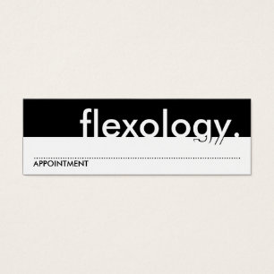 flexology. (Verabredungskarte)