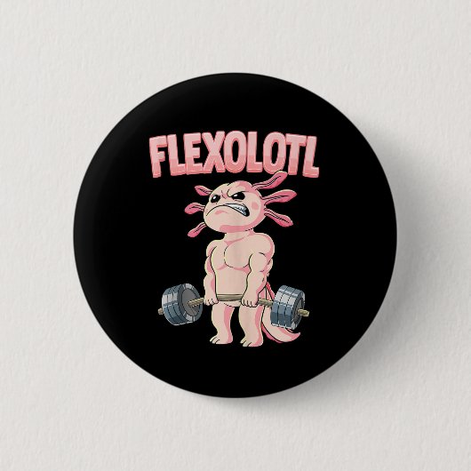 Flexolotl Axolotl Button (Vorderseite)