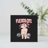 Flexolotl Axolotl Einladung (Stehend Vorderseite)