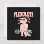 Flexolotl Axolotl Einladung (Vorderseite)