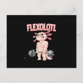 Flexolotl Axolotl Einladungspostkarte (Rückseite)
