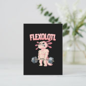 Flexolotl Axolotl Einladungspostkarte (Stehend Vorderseite)