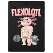 Flexolotl Axolotl Klemmbrett (Rückseite)