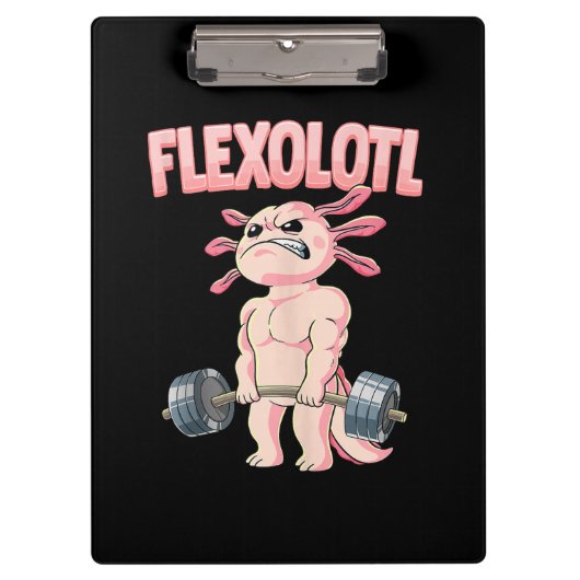 Flexolotl Axolotl Klemmbrett (Vorderseite)