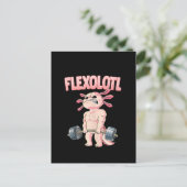Flexolotl Axolotl Postkarte (Stehend Vorderseite)