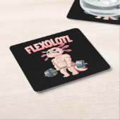Flexolotl Axolotl Rechteckiger Pappuntersetzer (angewinkelt)