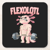 Flexolotl Axolotl Rechteckiger Pappuntersetzer (Vorderseite)