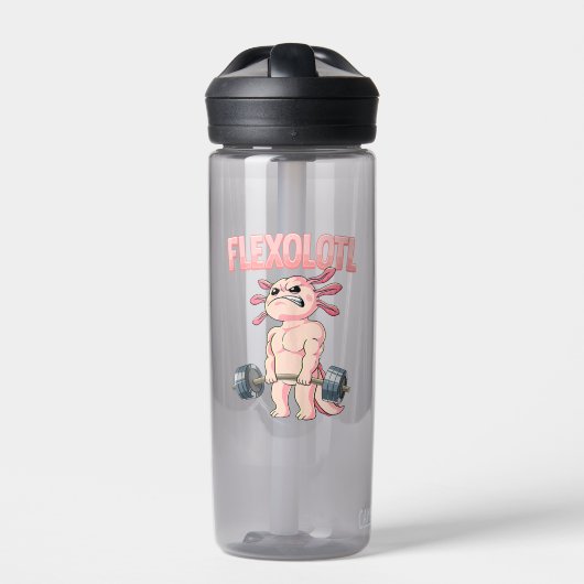 Flexolotl Axolotl Trinkflasche (Vorderseite)