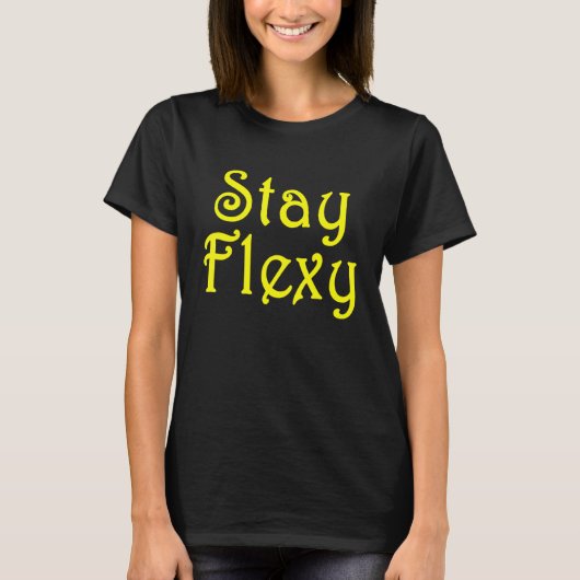 Flexy Motivierend Inspiriations- und Fitness-Q ble T-Shirt (Vorderseite)