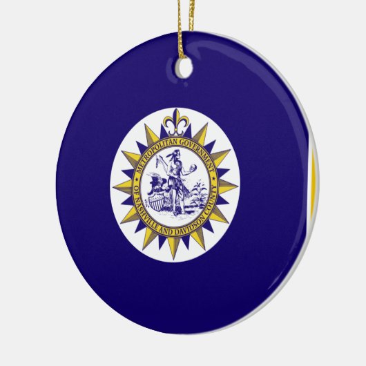 FlFlag von Nashville, Tennessee Keramik Ornament (Links)