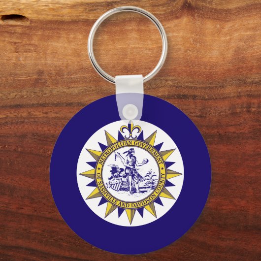 FlFlag von Nashville, Tennessee Schlüsselanhänger (Vorderseite)