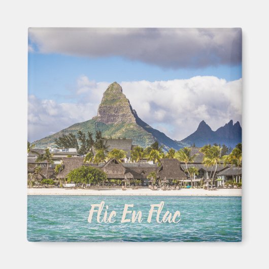 Flic en flac Mauritius beach Souvenir Magnet (Vorne)
