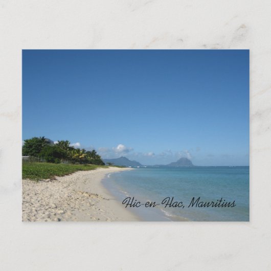 Flic-en-Flac, Mauritius Postkarte (Vorderseite)