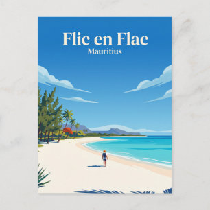 Flic en Flac Strand Mauritius Postkarte