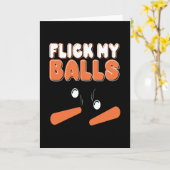 Flick meine Balls Pinball Arcade Retro Karte (Gelbe Blume)