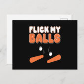 Flick meine Balls Pinball Arcade Retro Postkarte (Vorne/Hinten)