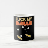 Flick My Balls Classic Retro Pinball Premium Kaffeetasse (Mittel)