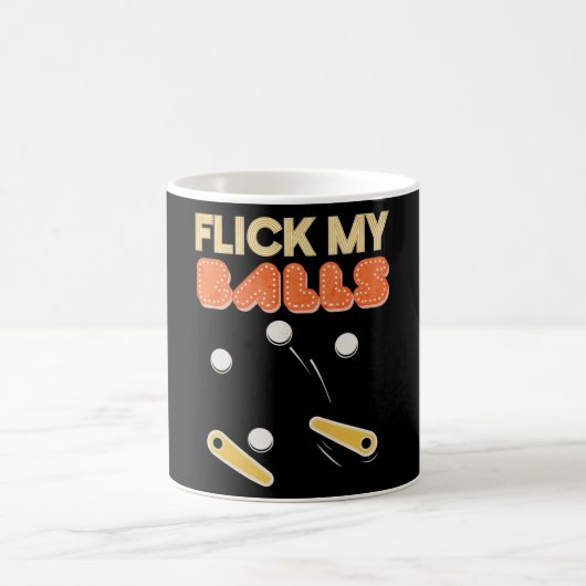 Flick My Balls Classic Retro Pinball Premium Kaffeetasse (Mittel)