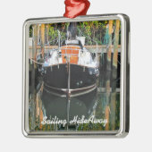 Flicka Sailboat Reflections Ornament (Links)