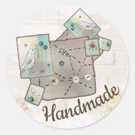 Flicken Runder Aufkleber (Vorderseite)