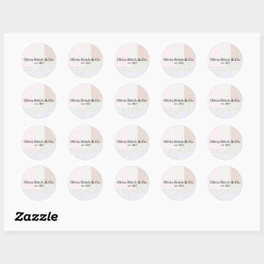 Flicken-Sticker Runder Aufkleber (Blatt)