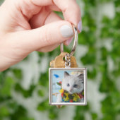 Flickenpuppe-Kätzchen und Sommer-Ferien Schlüsselanhänger (Hand)