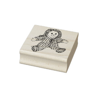 Flickenpuppen-Kunststempel Gummistempel