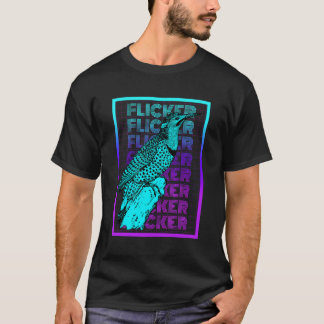 Flicker Bird Vintag Retro Flicker T-Shirt