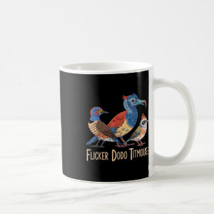 Flicker Dodo Titmouse Bird liebt lustige Grafik Kaffeetasse