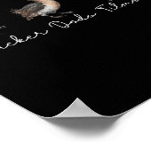 Flicker Dodo Titmouse Funny Bird Clever Birdwatche Poster (Ecke)