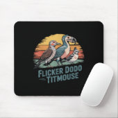 Flicker Dodo Titmouse Funny Retro Bird Liebhaber D Mousepad (Mit Mouse)