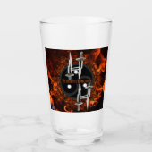 Flicker & Flame - Jäger-Holmes-Pint/Shaker-Glas Glas (Vorderseite)