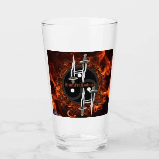 Flicker & Flame - Jäger-Holmes-Pint/Shaker-Glas Glas (Vorderseite)