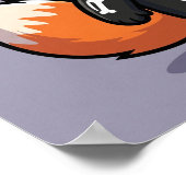 Flicker the Fox - Halloween Skelett Poster (Ecke)