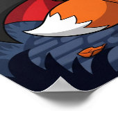 Flicker the Fox - Halloween Vampire Poster (Ecke)