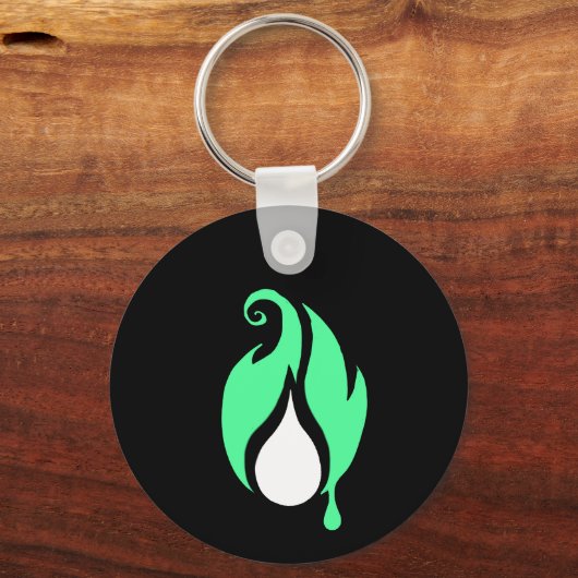 Flickerfluid™ / Fat Bat Double-Sided Keychain Schlüsselanhänger (Vorderseite)