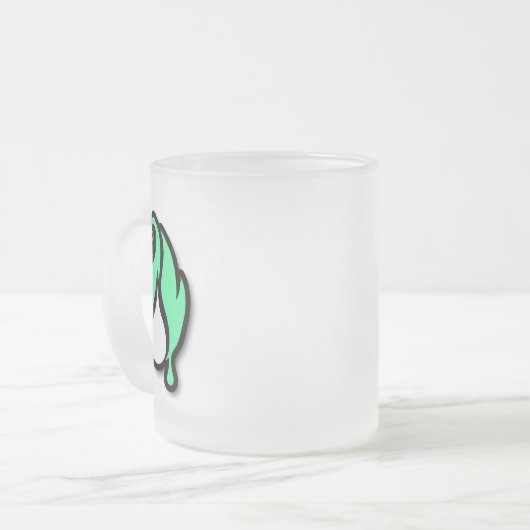 Flickerfluid™ Frosted Mug Mattglastasse (Vorderseite Links)