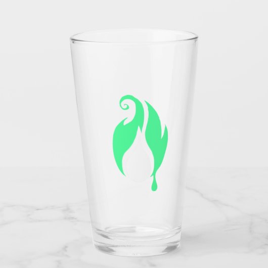 Flickerfluid™ Glas-Tumbler Glas (Vorderseite)