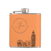 Flickermuse Flachmann (Vorderseite)